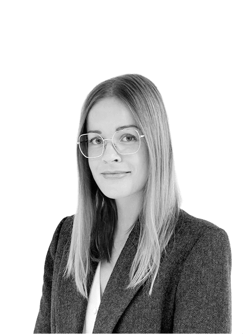 Retrato en blanco y negro de Belinda Parrilla Llopis, CEO de Bulldeq