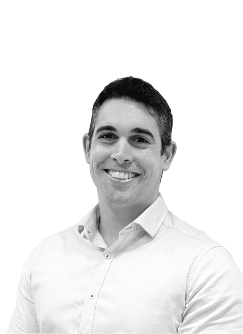 Retrato en blanco y negro de Diego García Martín, Finance Department de Bulldeq